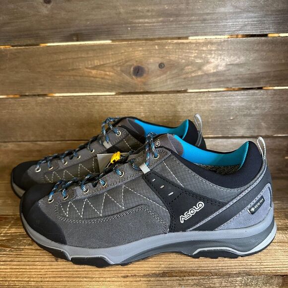 New NWT Womens Asolo Pipe GV GTX Gray‎ Outdoor Hiking Shoes Sneakers Size 8 M - Picture 2 of 6